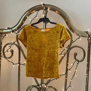 Mossimo Gold Velvet Tshirt
